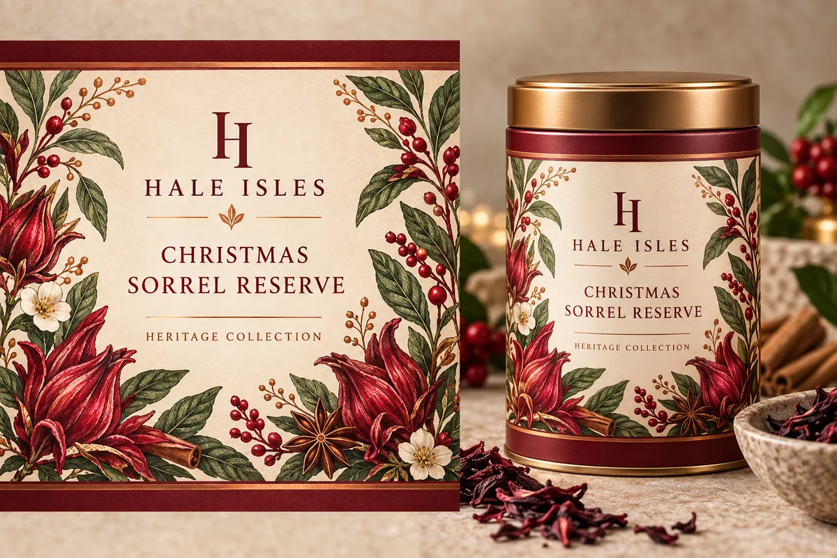 Christmas Sorrel Reserve packaging mockup