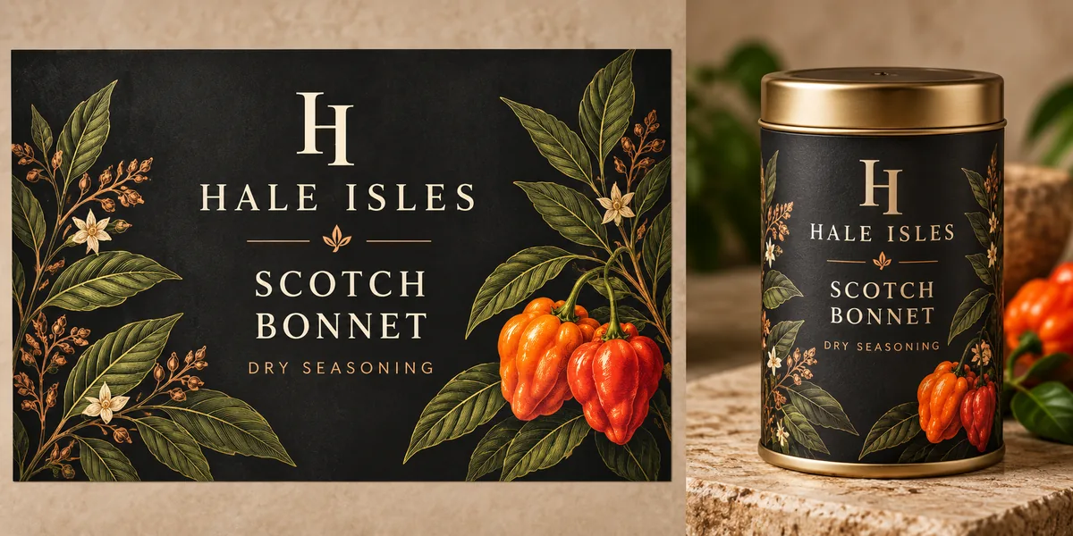Scotch Bonnet Salt packaging mockup