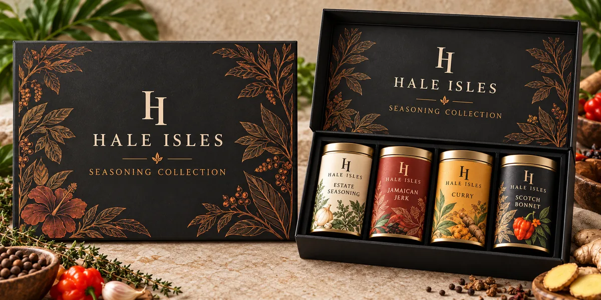Seasoning Gift Set packaging mockup